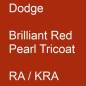 Preview: Dodge, Brilliant Red Pearl Tricoat, RA / KRA.